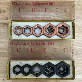 TRF5-TRC5 SNAP-ON Nf Uss Coarse Rethreading Dies Hex Nut