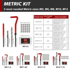762917260310 TAILUG Thread Repair Helicoil Hss Kit M5 M6 M8 #2