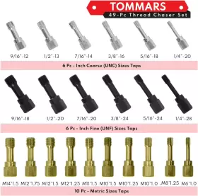696395985130 TOMMARS Thread Chaser Set Unf Restorer Tool #2