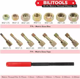 K1L927331 TOMMARS Thread Chaser Set Restorer M6 M8 M10 M12 #2