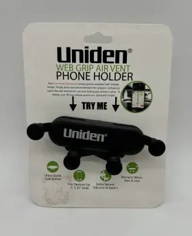 UN1900 UNIDEN Air Vent Cell Phone Mount Holder Web Grip