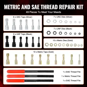 LWCXTZGYZ49PKBLRI VEVOR Thread Chaser Set Unf Restorer Tool #3