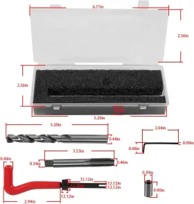 VGQP1465 VG-AUTO Thread Repair Tool Engine Cylinder Kit B16 #2