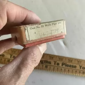 NO-52 WELLS PIPE DIE Nos Tool Od #2