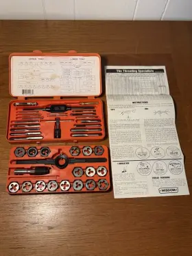 761605102635 WISDOM Tap Die Set Tungsten Steel Standard Tools