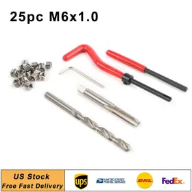 550729286785 YUSEN233 Thread Repair Tool Helicoil Coil Kit M6