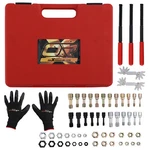 56pcs Thread Restorer Kit Unc Unf & Metricthread Chaser Set W/thread Pitch Gauge. Fixed Price $62.97.