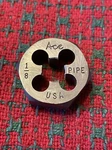 1/8 Pipe Hex Die Usa Nos 1 O.d. Dies Ace. Fixed Price $9.99.