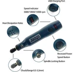 Ja-1289 Windshield Chip Repair Mini Rotary Drill Machine - Usb 3.7v Grinder Tool. Fixed Price $15.99.