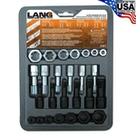 Lang Rethreading Tap & Die Set Nf-sae Nc-uss Thread Restore 26pc Made In Usa. Fixed Price $54.99.