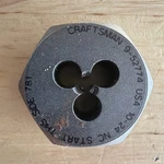 Craftsman Professional 10-24 Nc Die 1" Hex 9 52774 For Tap & Set 52306 Usa. Fixed Price $24.95.