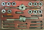 Near Perfect, Complete Bluepoint By Snap On Td 2400 Sae Tap & 1 In Adj. Die Set. Fixed Price $70.00.