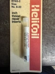 New Helicoil R1185-2 Thread Repair Inserts 12 Per Package Size: 8-32. Fixed Price $11.00.