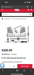 Mac Tools 41 Piece Sae Tap And Die Set. Fixed Price $275.00.