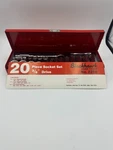 Vintage Brand New 20pc Blackhawk 3/8 Drive Sae Socket Set In Metal Case. Fixed Price $60.00.