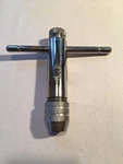 Hanson T Handle Ratcheting Tap Wrench, To 1/4" (3mm 6mm). Fixed Price $29.99.
