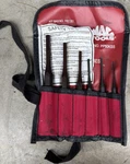 Mac Tools Pp60kss 6-piece Metal Punch Set W/ Red/black Roll-up Pouch. Fixed Price $40.00.