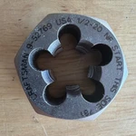 Craftsman Professional 1/2" - 20 Nf Die 1" Hex 9 52769 For Tap & Set. Fixed Price $24.95.