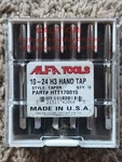 Alfa Tools 10-24 H3 Taper Style Hand Taps Quantity 12 Htt170015 New Made In Usa. Fixed Price $32.50.