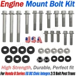 Engine Mount Bolt Kit For Honda B Series Civic Eg Dc Integra 2/3 Post Trans Set. Fixed Price $59.99.
