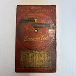 Snap-on Tools 5-52 Tap Drill Size Indicator Circular Round Slide Rule Chart 1952. Fixed Price $25.00.