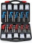 Thread Repair Kit Sae And Metric Helicoil With Hss Drill Bits Inserts. Fixed Price $58.99.