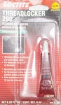 Loctite (487234) Threadlocker 290 Wicking Green 6ml/.20oz. Fixed Price $22.99.