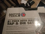 Matco Tools 81matds 81-piece Auto Master Tap & Die Set Complete. Fixed Price $325.00.