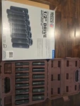 Sealed Matco 14 Pc. 1/2" Dr. Metric 6. Deep Impact Socket Set In Storage Case. Fixed Price $236.50.