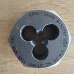 Craftsman Professional 1/4"-20 Nc Die 1" Hex 9 52761 For Tap & Set 52306 Usa. Fixed Price $24.95.