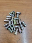E-z Lok 1/4"-20 Threaded Insert For Hard-wood, 25pk, .789l, 901420-20, J13. Fixed Price $17.99.