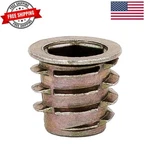 Threaded Insert For Soft Wood, Zinc Hex-flanged Thread Inserts M8-1.25 Intern.... Fixed Price $8.99.