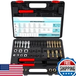 Aikyciu 49-piece Thread Chaser Set: Unc, Unf, Metric, Taps, Dies, Files. Fixed Price $81.15.