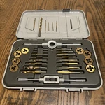Kobalt Metric Tap & Die Set M1-m12 - Missing Two Bits But Comes With Extras. Fixed Price $49.97.