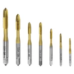 7pcs Spiral Point Tap Set M2 M2.5 M3 M3.5 M4 M5 M6 Metric Ti-coated Thread Taps. Fixed Price $17.40.
