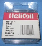 Helicoil R1191-4, 1/4-28 12 Thread Repair Inserts. Fixed Price $9.95.