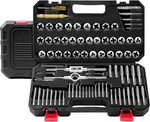 Kolvoii 81-piece Tap And Die Set, Sae & Metric Rethreading Tool Kit, M3-m12 #4. Fixed Price $114.73.
