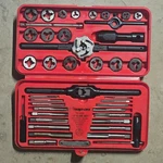 Snap On Tools Usa 42pc Sae Tap And Die Set Td-2425 W/case Thread Gauge Machinist. Fixed Price $152.99.