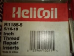 New Helicoil Inch Thread Repair Inserts R1185-5 Pack Of 12. Fixed Price $6.00.