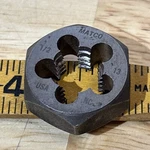 Matco 1/2-13" Nc Hex Die 1/2" H1mt1213d For 124matds Tap And Set Usa Read!. Fixed Price $21.95.