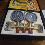 R134a Brass Manifold Gauge Set Atd-3687. Fixed Price $37.99.