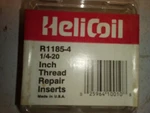 New Helicoil Inch Thread Repair Inserts R1185-4 Pack Of 12. Fixed Price $4.50.
