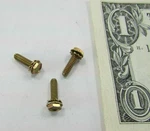 Lot 100 Hex Head #4-40 X 7/16" Chromate Machine Screws, Captive Star Lock Washer. Fixed Price $7.99.