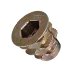 Threaded Insert For Soft Wood, Zinc Hex-flanged Thread Inserts 10-32 Internal.... Fixed Price $18.39.