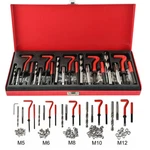 M5 M6 M8 M10 M12 Helicoil Thread Repair 131pcs Set & Metric Rethreading Tool Kit. Fixed Price $35.99.