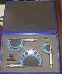 0-3 Inch Micrometer Set, 0.0001" Precision, With Standards & Wrench. Fixed Price $45.00.