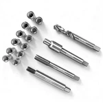 Bzbmgmo M8x1.25 Metric Thread Repair Kit, 12 Inserts(11.7/16.2mm), Hss Tools. Fixed Price $59.99.