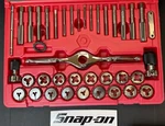 Snap-on 39 Piece Left Hand Tap And Die Set Tdlh139. Fixed Price $319.99.