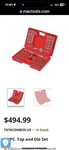 Mac American Made Tools Metric Tap & Die Set 8017ts In Case - Usa. Fixed Price $275.00.