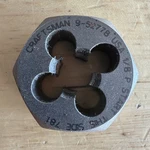 Craftsman Professional 1/8" P Pipe Die 1" Hex 9 52778 For Tap & Set. Fixed Price $24.95.